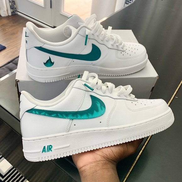 HOT Nike Custom Nike Air Force Flamme Custom Painted Air
